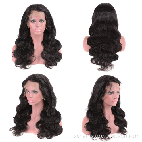 Factory Wholesale Hair Full Lace Frontal Closure Human Bob Black 613 4X4 Body Wave 13X6 Wig